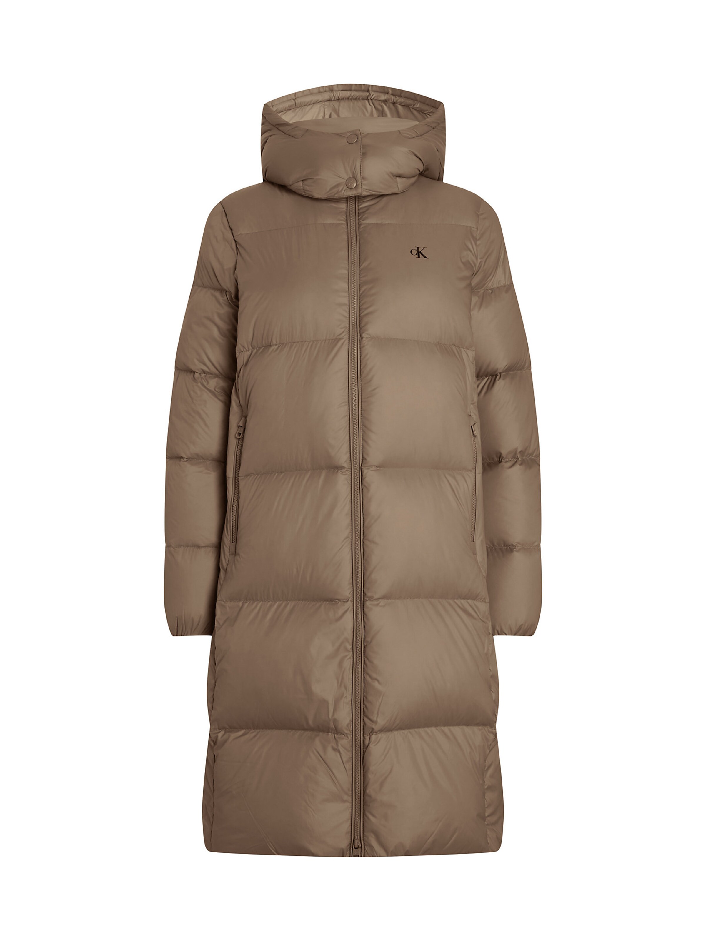 Manteau d’hiver Calvin Klein Jeans en marron : devant