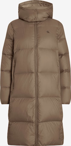 Manteau d’hiver Calvin Klein Jeans en marron : devant