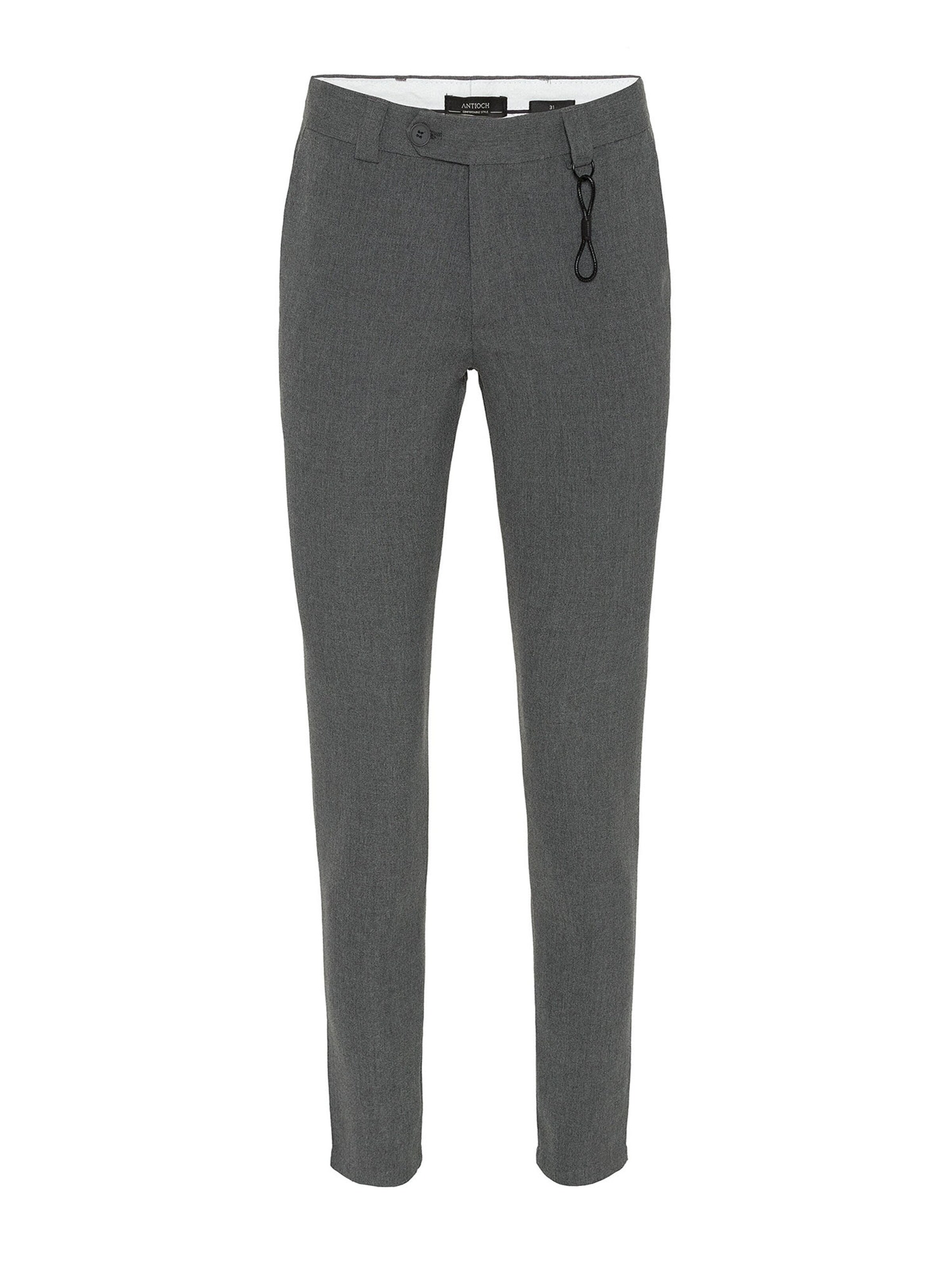 Coupe slim Pantalon Antioch en gris : devant