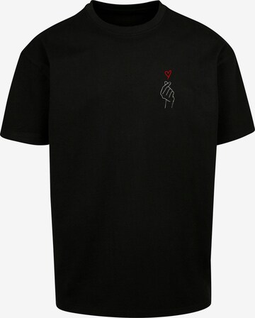 Merchcode Shirt 'K Heart' in Black: front