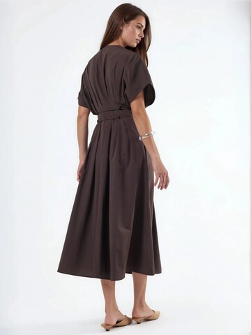 Busem Dress in Brown