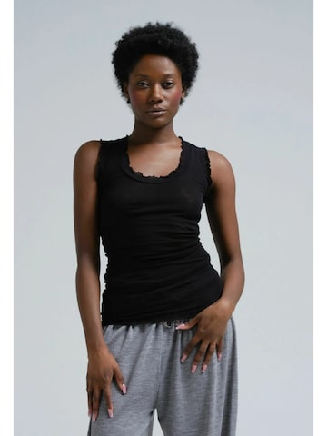 Seamless Basic Overdel 'Flounce' i sort: forside
