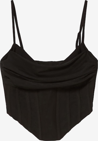 Bershka Top in Schwarz: predná strana