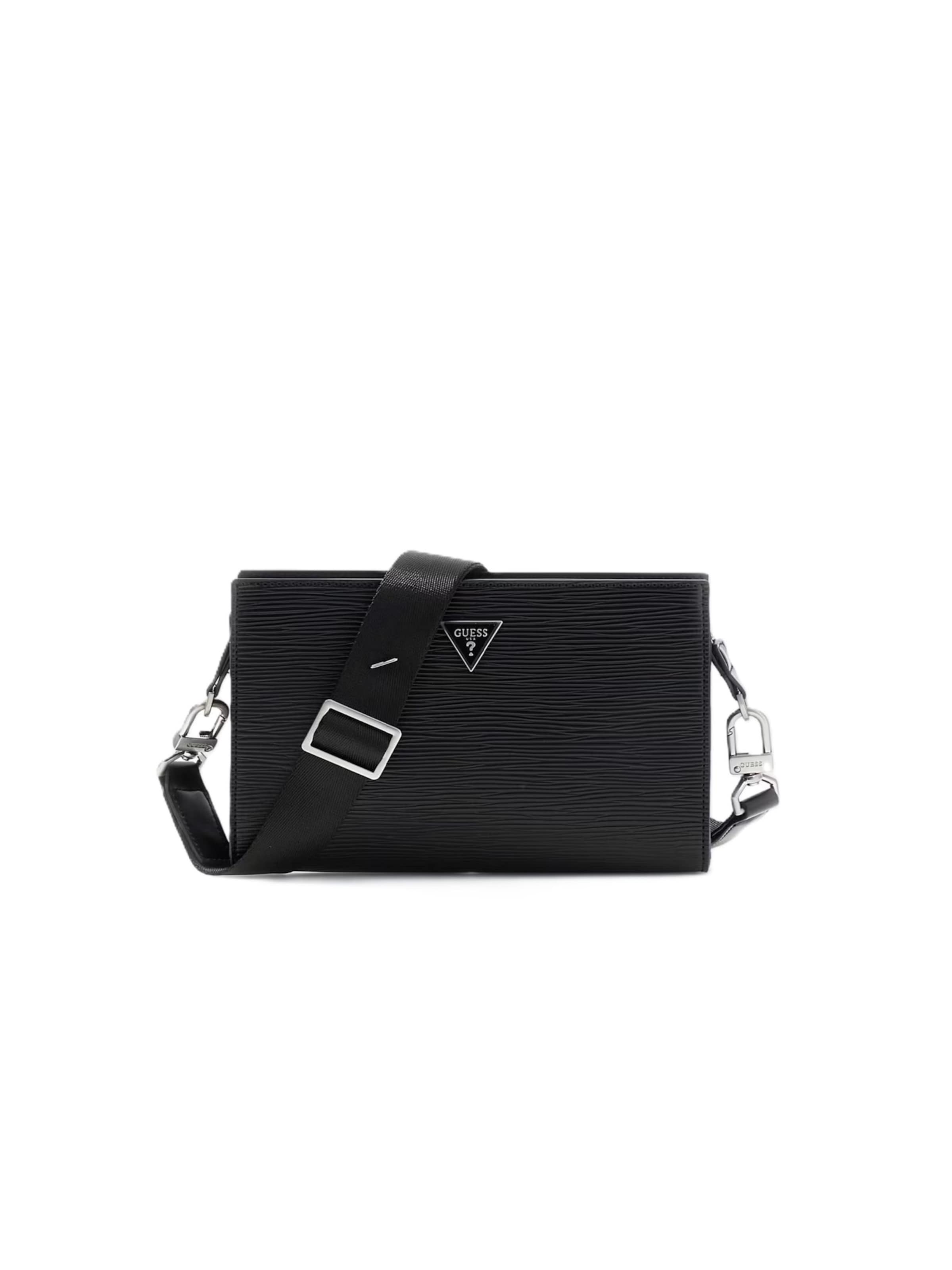 Borsa a tracolla 'HMMIPWP6257' di GUESS in nero: frontale