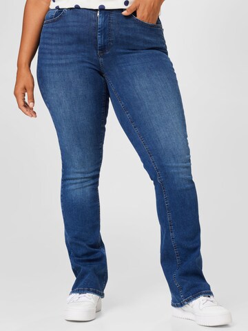 ONLY Carmakoma Flared Jeans 'Willy' in Blue: front