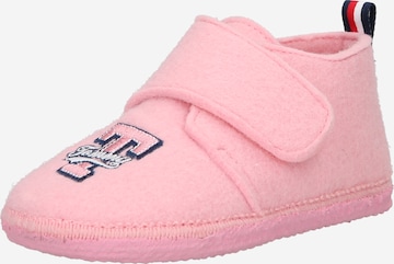 TOMMY HILFIGER - Pantufa em rosa: frente