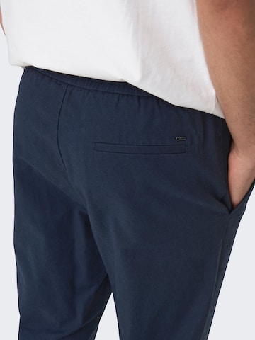 Regular Pantaloni 'Linus' de la Only & Sons pe albastru