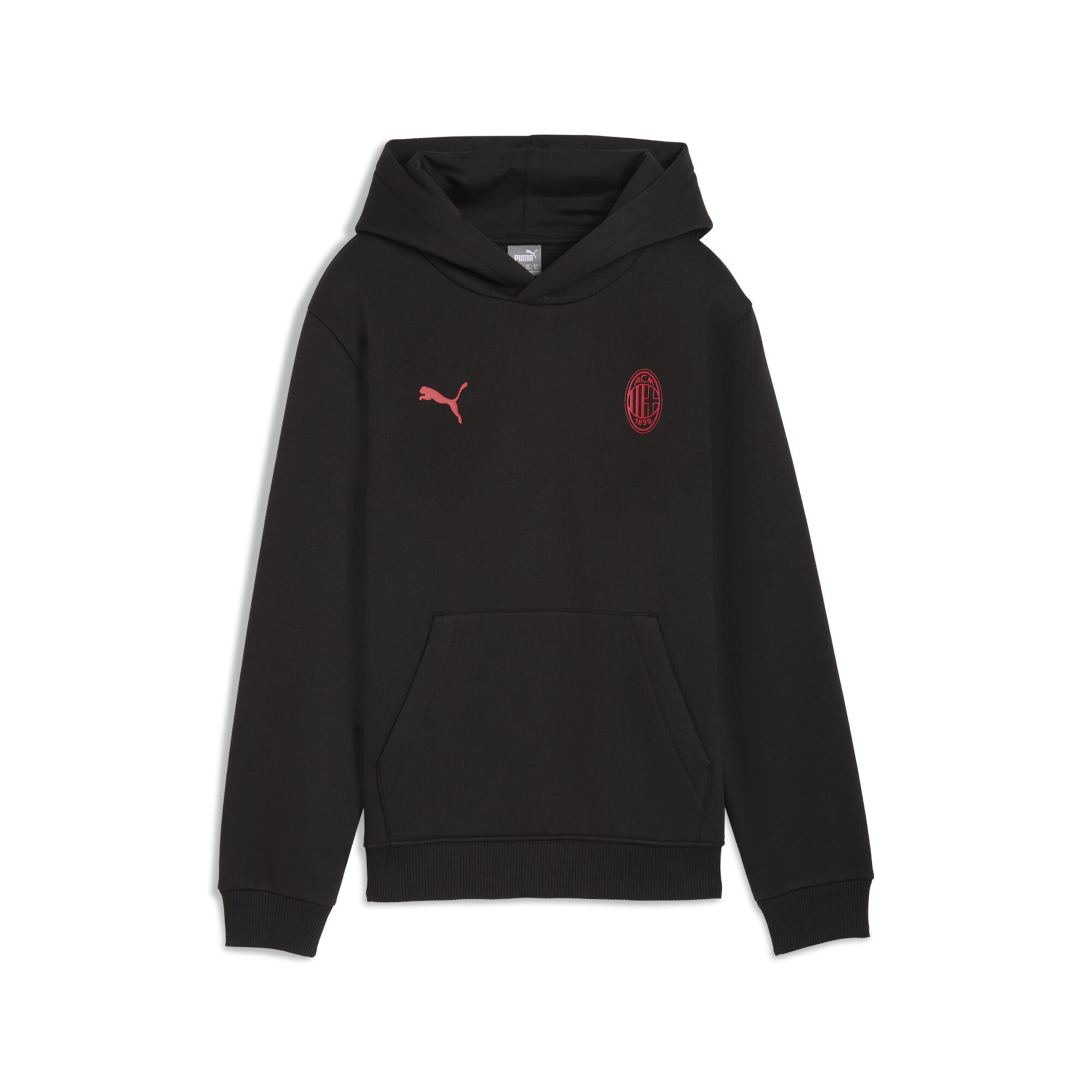 PUMA Sportsweatshirt 'AC Milan FtblEssentials' in Schwarz: Vorderseite
