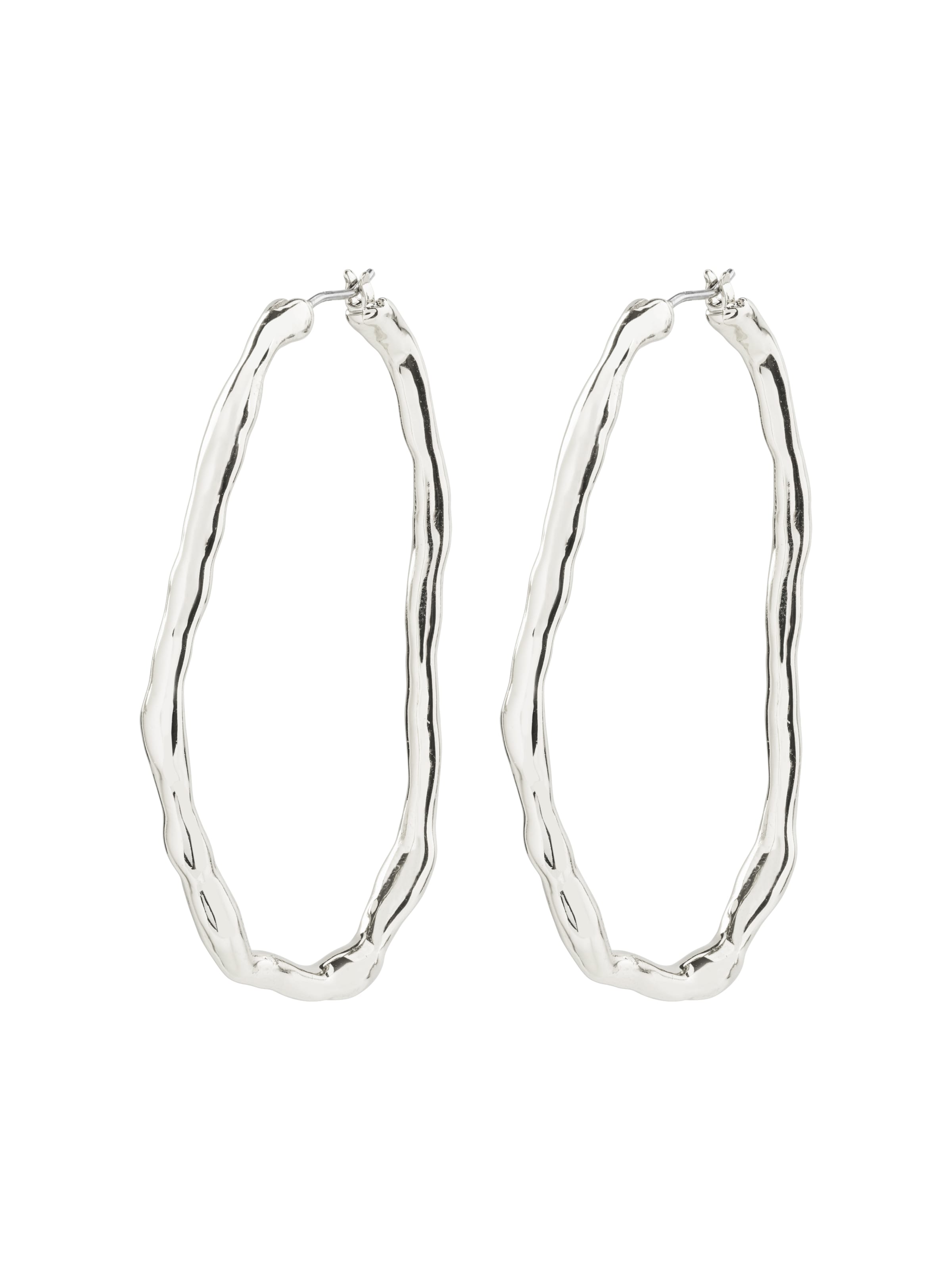 Pilgrim Oorbellen 'Light' in Zilver: voorkant