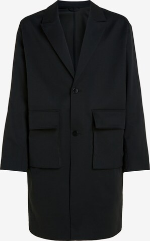 Calvin Klein Between-Seasons Coat in Black: front