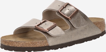 Saboți 'Arizona' de la BIRKENSTOCK pe gri: față