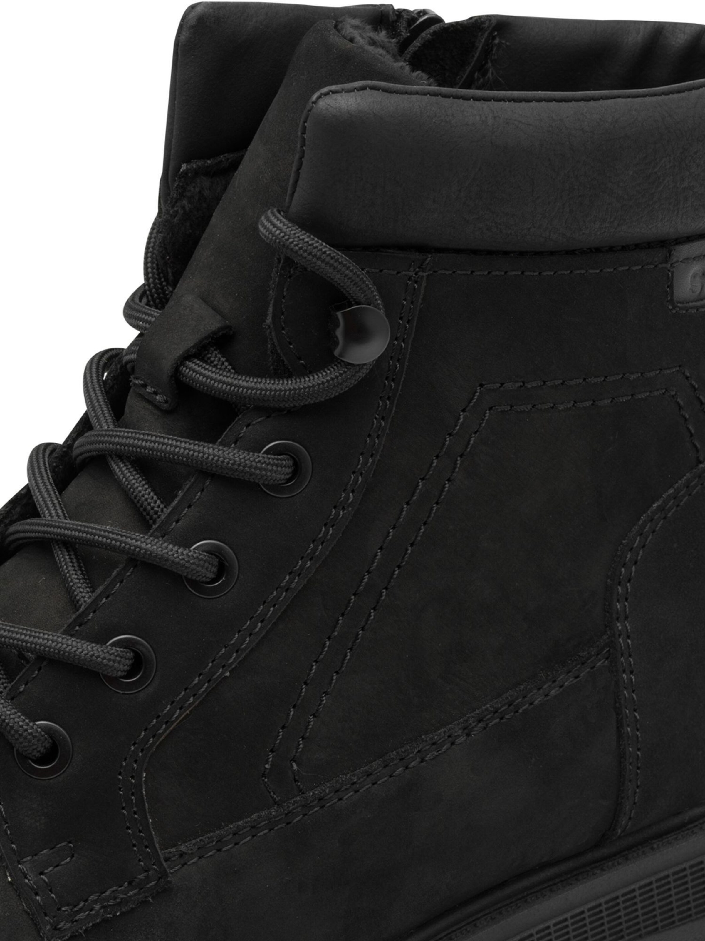 s.Oliver - Botas com atacadores em preto