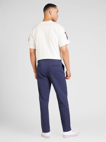 TOPMAN Tapered Bandplooibroek in Blauw