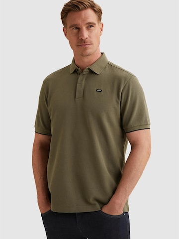 Maglietta 'Polo shirt in pique with texture' di VANGUARD in beige: frontale