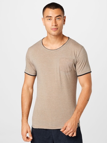 T-Shirt 'KARL-HEINZ' Key Largo en beige : devant