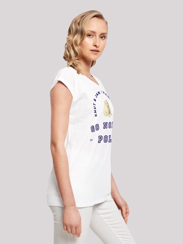 T-shirt 'Eisbär' F4NT4STIC en blanc