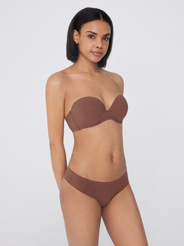 Tezenis Bandeau Bra 'New York' in Brown