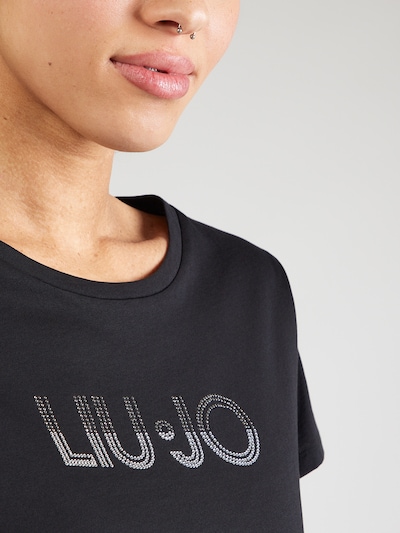 Liu Jo Тениска в черно / сребърно / бяло, Преглед на продукта