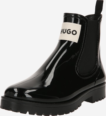 Bottes en caoutchouc 'Tabita' HUGO Red en noir : devant