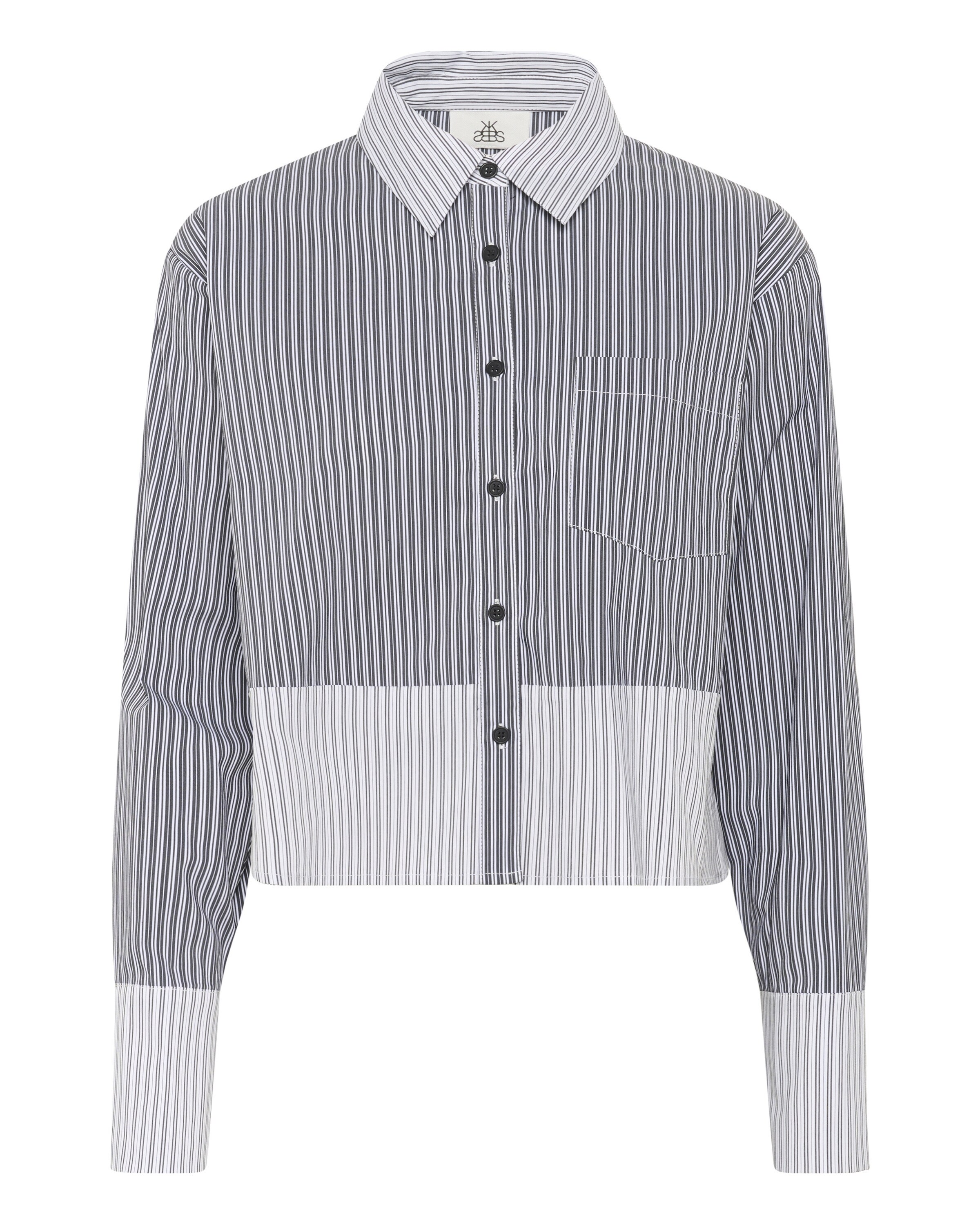 KAREN BY SIMONSEN Bluse 'Beatrice' in Grau: Vorderseite