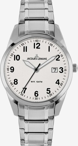 Jacques Lemans Analog Watch in Silver: front