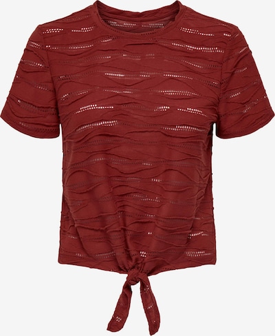 ONLY T-shirt 'JULIANA' en rouge rouille, Vue avec produit
