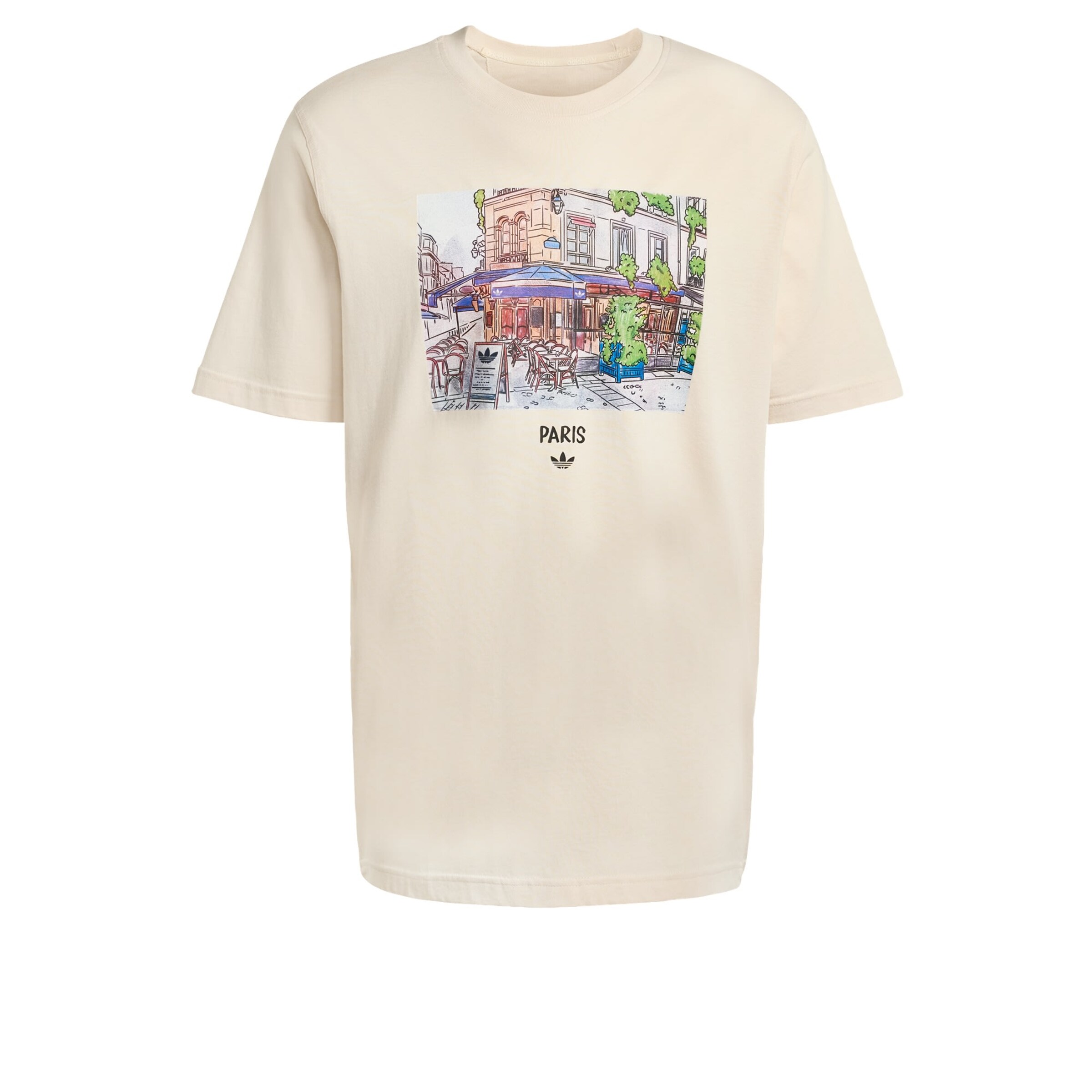ADIDAS ORIGINALS Shirt 'Painting Paris Street' in de kleur Groen / Rosa / Zwart / Wit, Productweergave