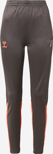 Hummel Sporthose in dunkelgrau / orange / neonorange, Produktansicht