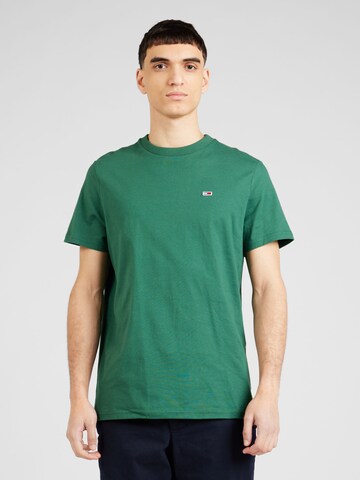 Tommy Jeans Regular fit Μπλουζάκι σε πράσινο: μπροστά