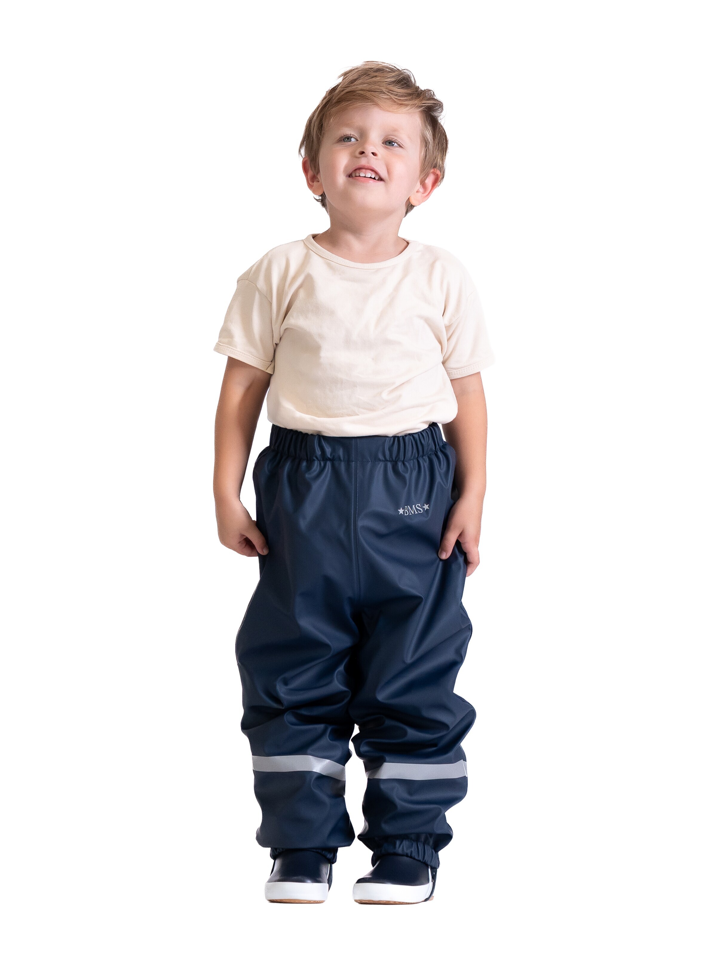 BMS Regular Outdoor Pants 'SoftSkin Antarctic' in Blue