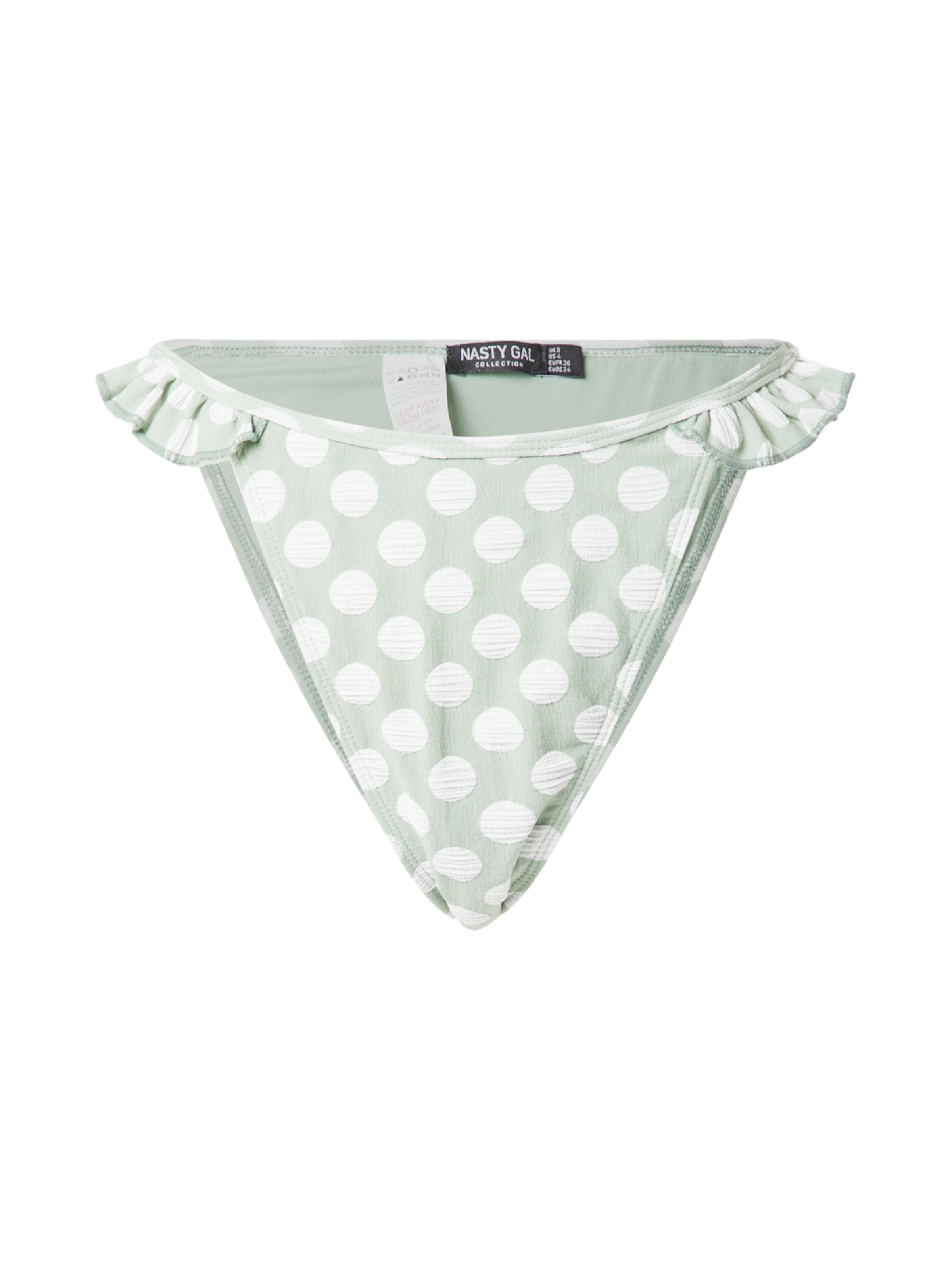 Bas de bikini Nasty Gal en vert : devant