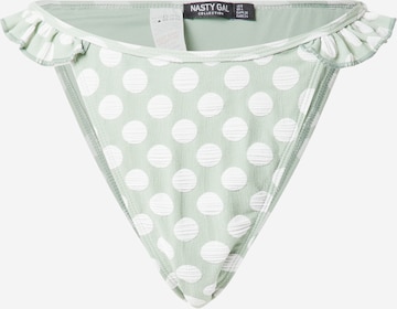 Bas de bikini Nasty Gal en vert : devant