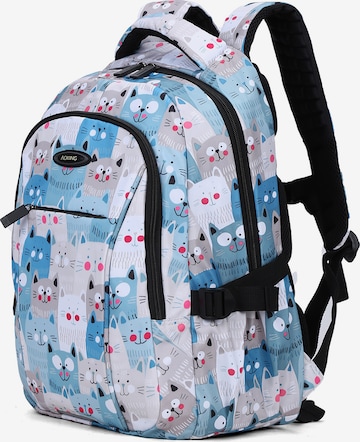 Sac à dos Aoking en bleu : devant