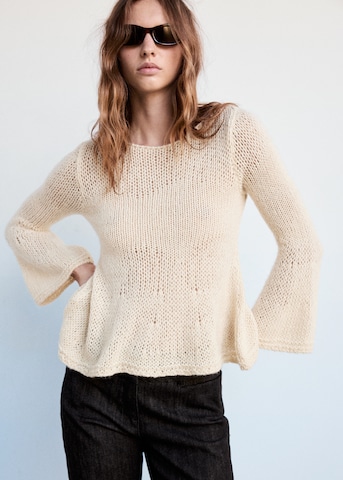 MANGO Pullover 'PEDONIA' i beige: forside