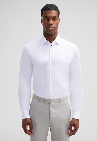 STRELLSON Slim fit Button Up Shirt 'Santos' in White