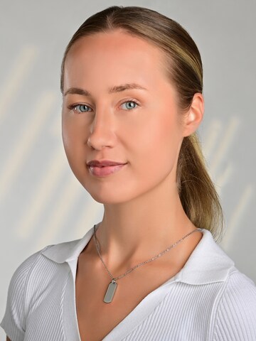 Akzent Anhänger 'Siwar, hautverträglich'‌‌‌‌‌‌‌‌‌‌ in Silber: Vorderseite