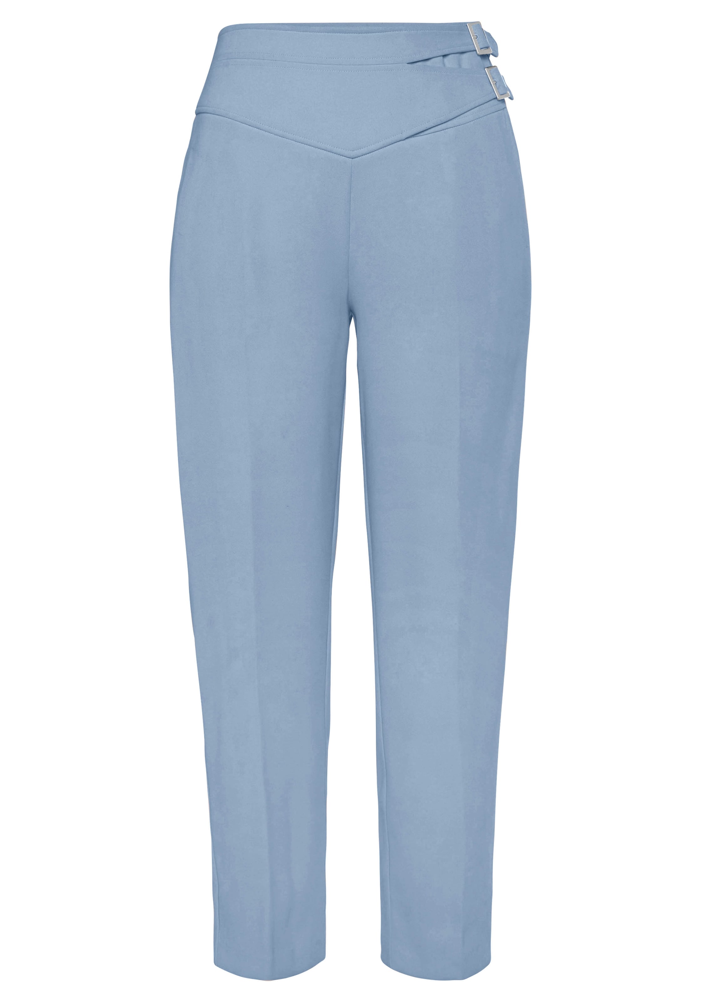 LASCANA Bukser med fals i blå: forside