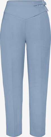 LASCANA Trousers with creases in Blue: front