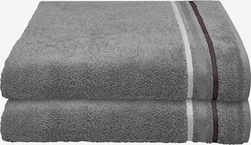 SCHIESSER Shower Towel 'Skyline Color' in Grey: front