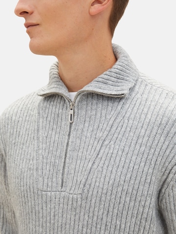 TOM TAILOR Pullover in Grau