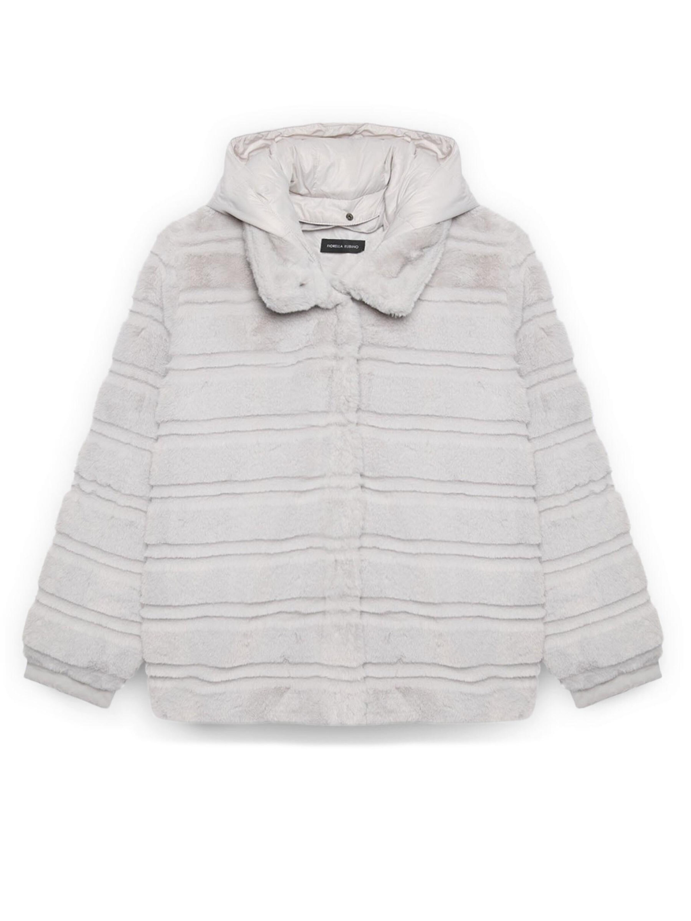 Manteau d’hiver Fiorella Rubino en gris : devant