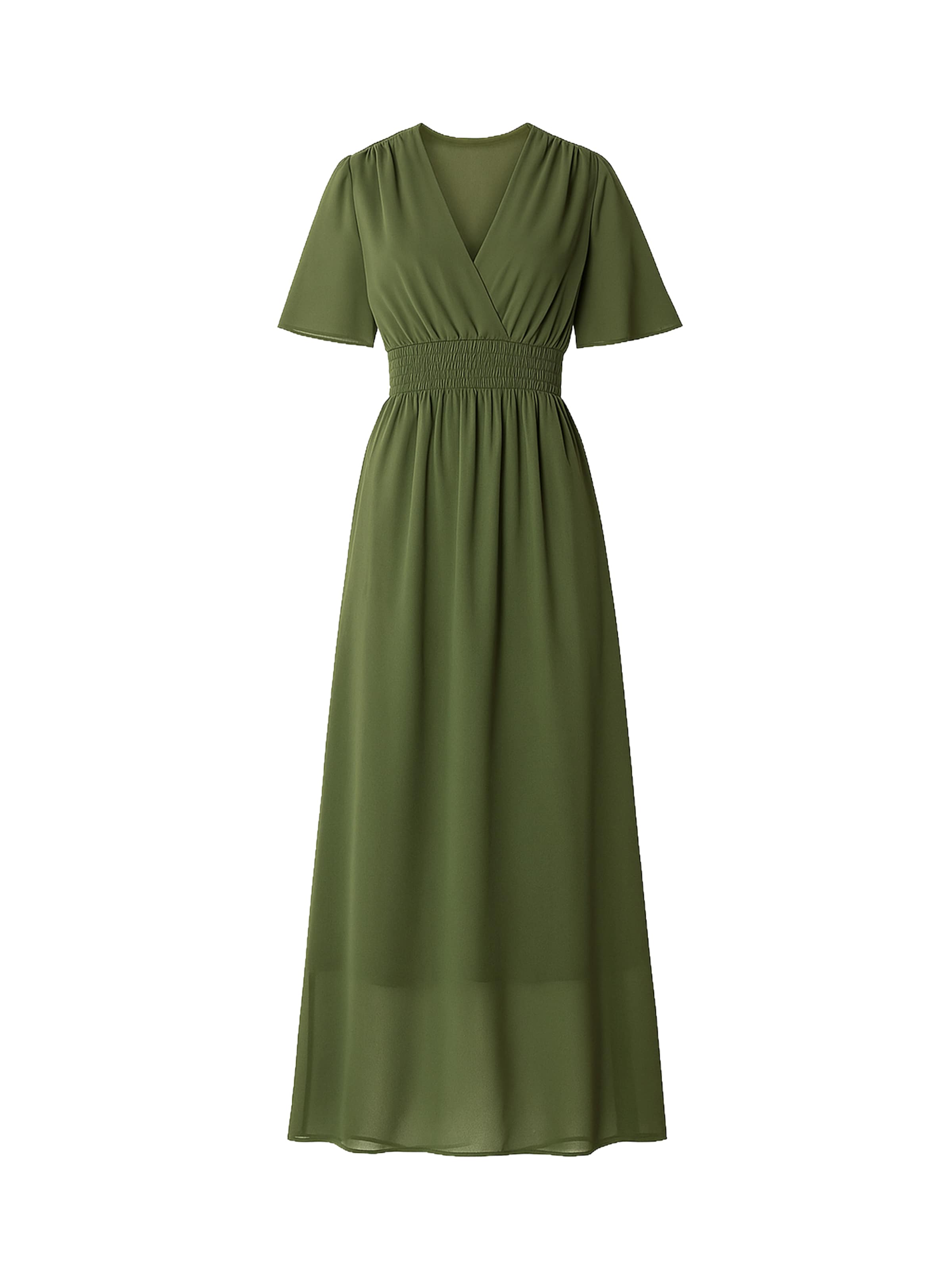 Robe Elara en vert : devant