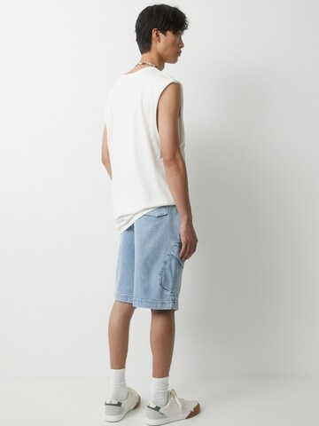 Pull&Bear Loosefit Shorts in Blau