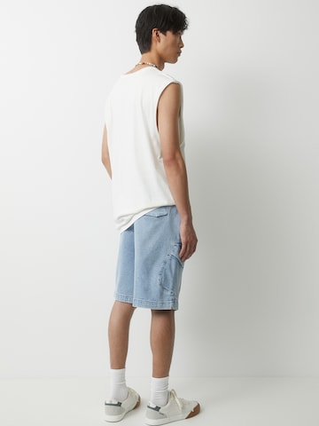 Pull&Bear Loose fit Cargo trousers in Blue