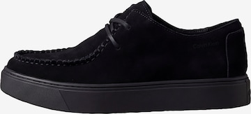 Mocassin Calvin Klein en noir : devant