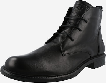 MUSTANG Lace-Up Boots in Black: front