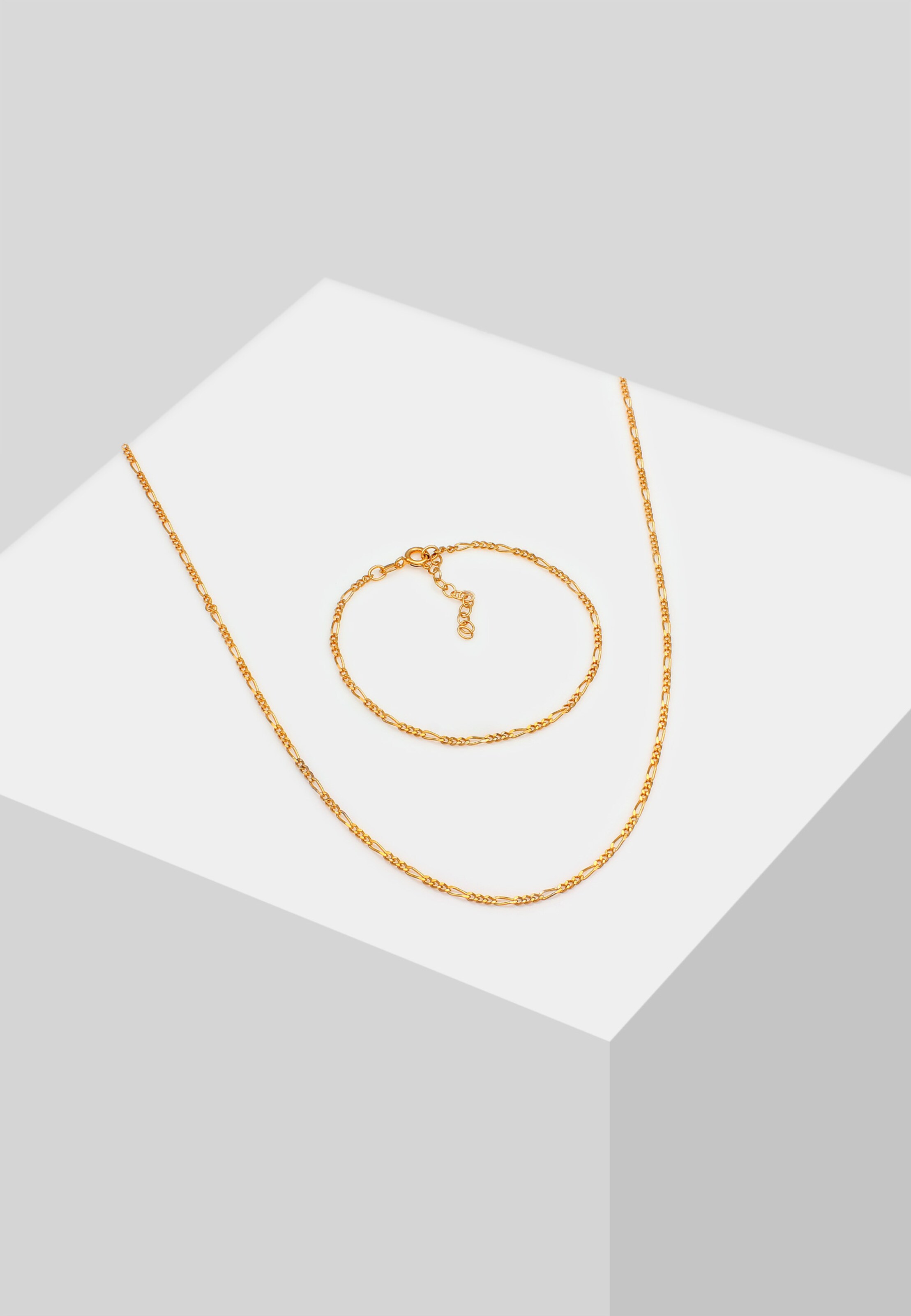 ELLI Schmuckset Figaro in Gold