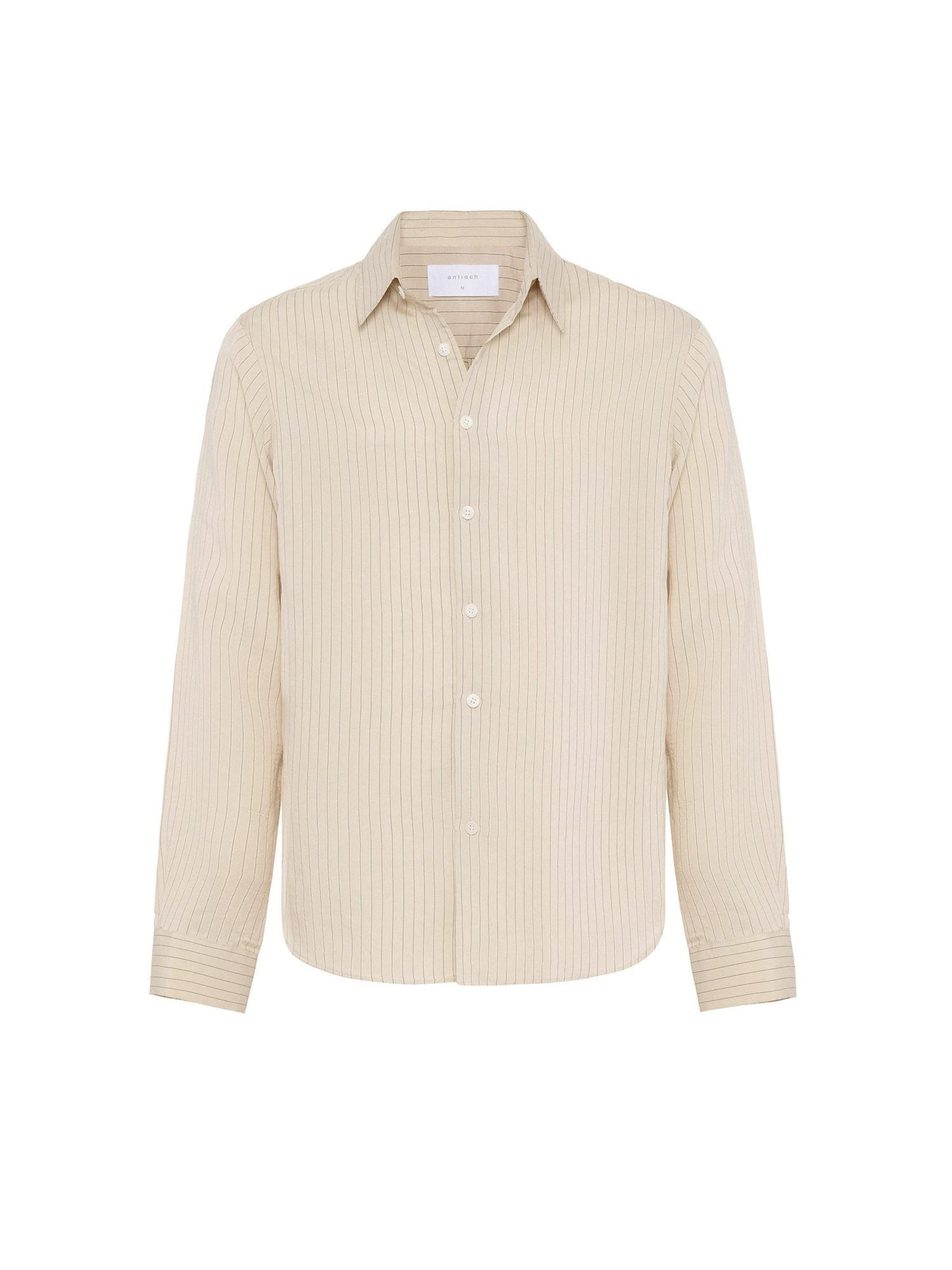 Antioch Regular fit Overhemd in Beige: voorkant