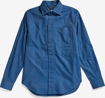 Coupe regular Chemise G-Star RAW en bleu : devant