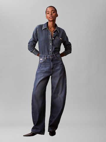 mėlyna Calvin Klein Jeans Siaurėjantis Džinsai